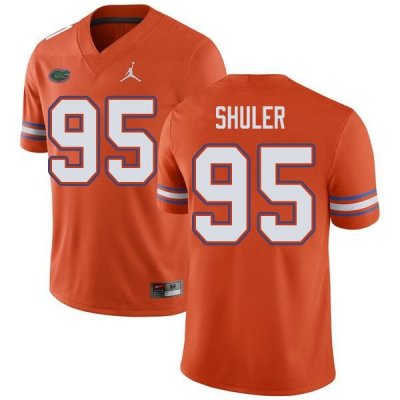 Men's Florida Gators #95 Adam Shuler NCAA Jordan Brand Orange Authentic Stitched College Football Jersey BZU5162DI